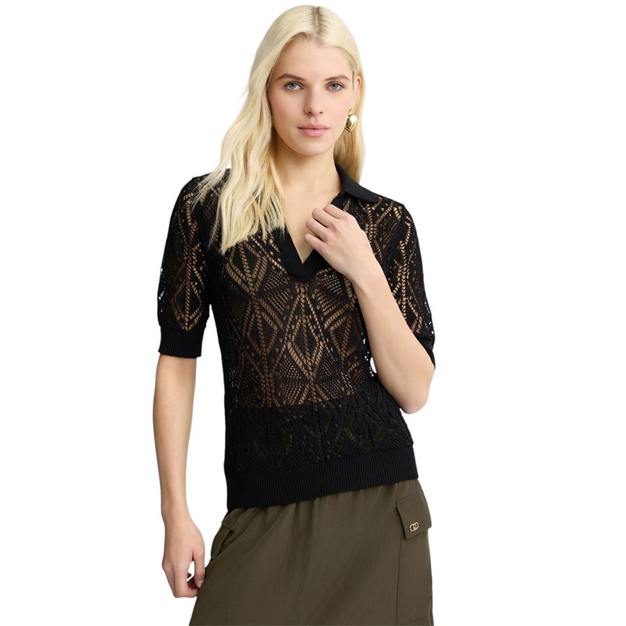Maglia in misto cotone crochet da donna Liu Jo | WA5215MS00722222